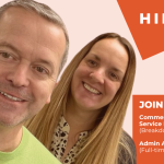 January 2024 Hiring Join Our Team, photo of Andrew Rawlinson and Julie