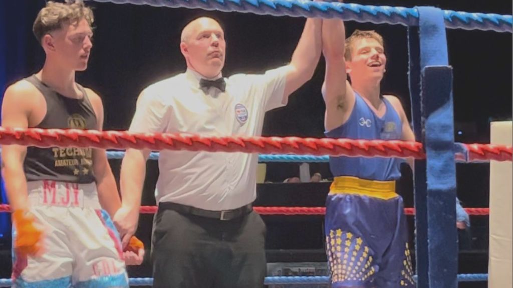 Annual Boxing Event at King Georges Hall. Image portrays young boxers