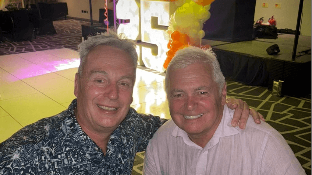 Andy Murray and Simon Turner celebrate 25 years in business.